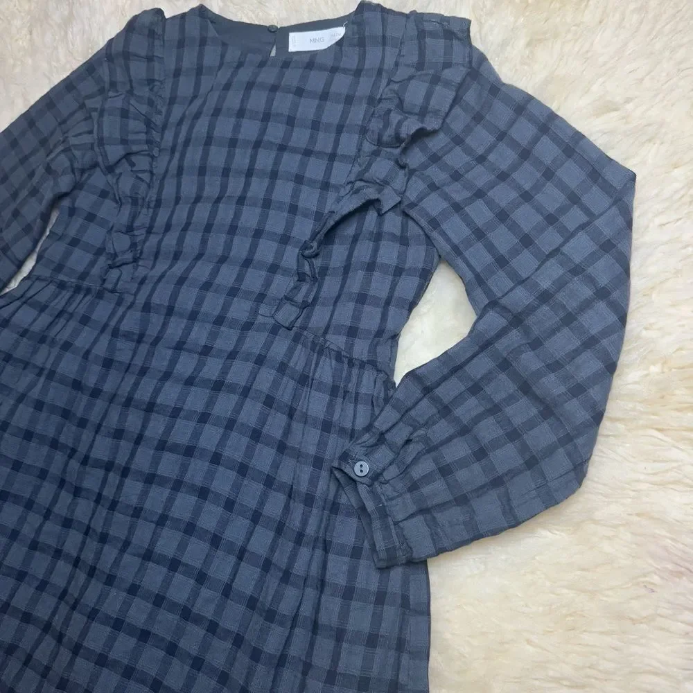 Mango gingham dress for 9 years girl